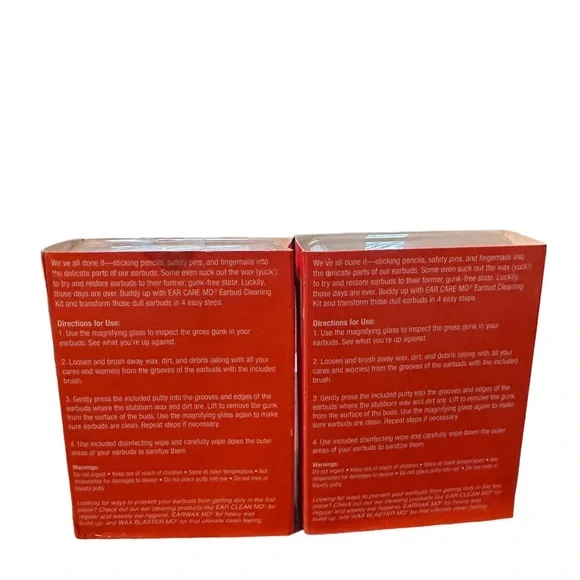 Ear Care MD Earbud Cleaning Kit for Earbuds Cleaning Brush Earphones X2 NEW - Picture 2 of 2